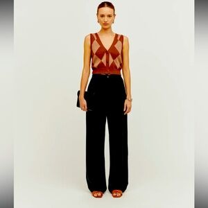 Reformation Mason Pant Black - Size 4